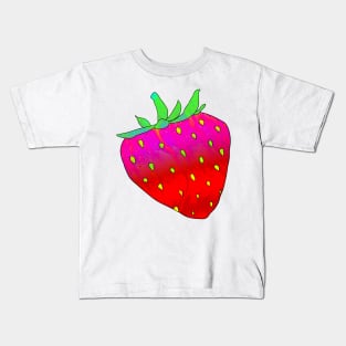 Trippy Strawberry Variation 2 Kids T-Shirt